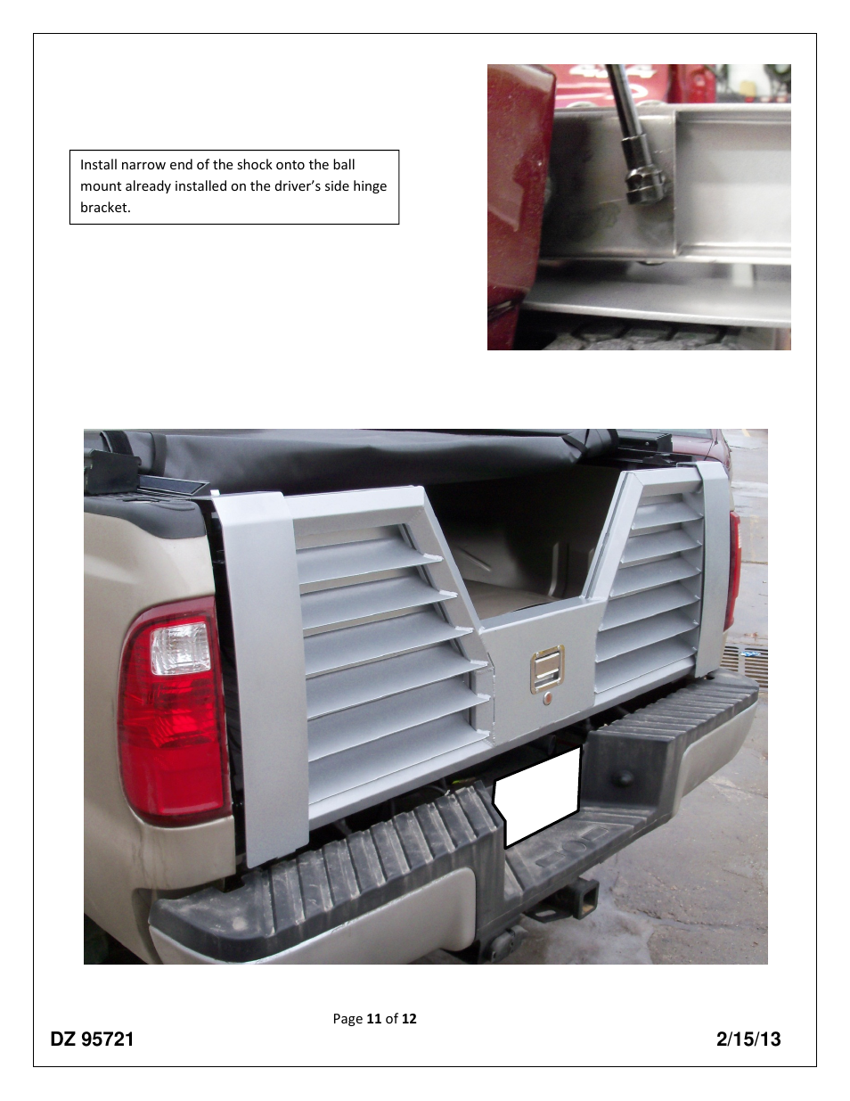 Dee Zee DZ95721 User Manual | Page 11 / 12
