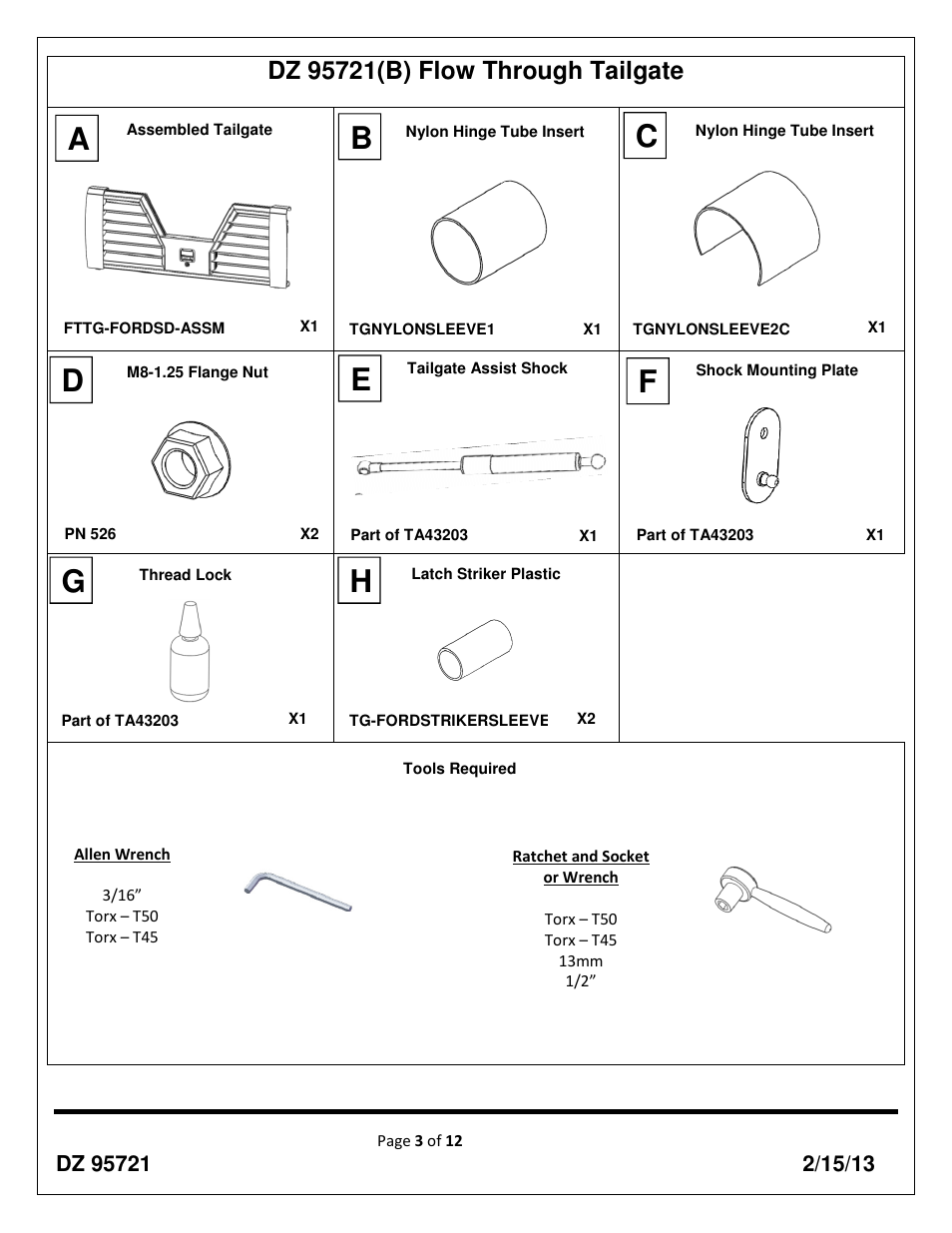 Dee Zee DZ95721 User Manual | Page 3 / 12