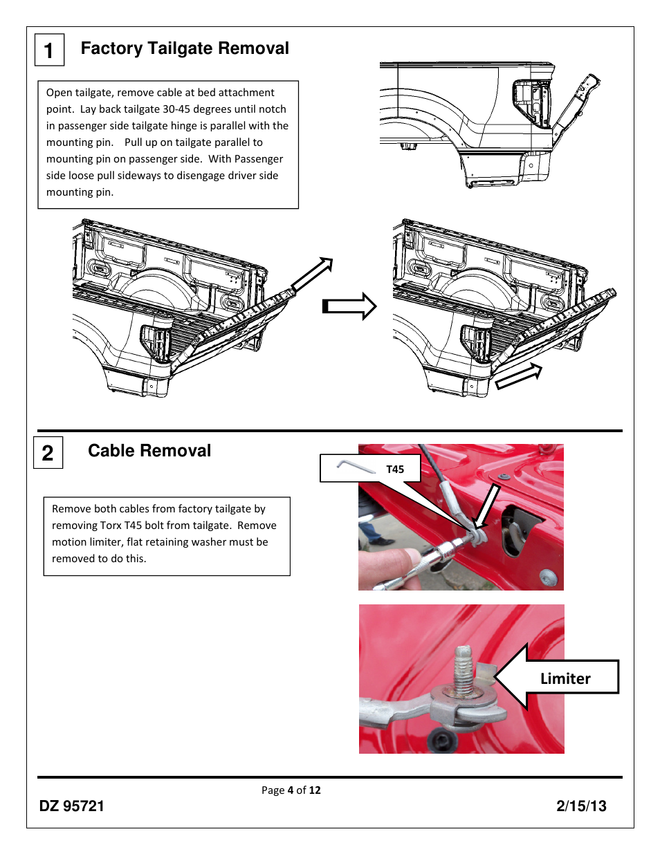 Dee Zee DZ95721 User Manual | Page 4 / 12