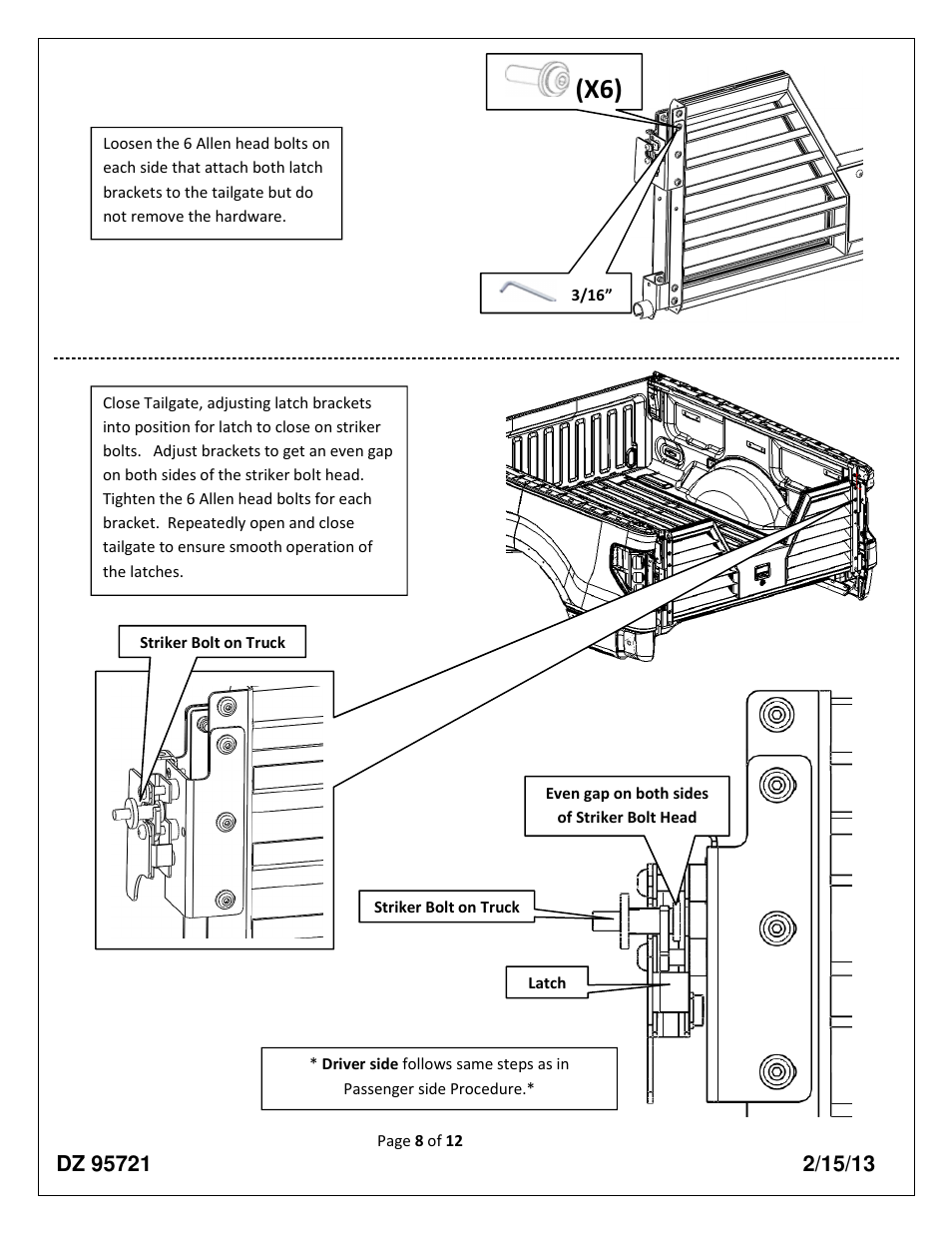 Dee Zee DZ95721 User Manual | Page 8 / 12