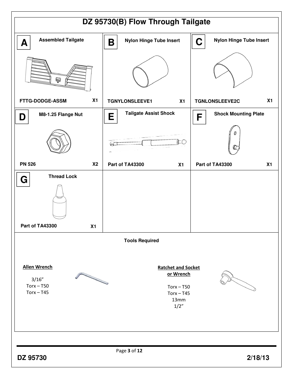 Dee Zee DZ95730 User Manual | Page 3 / 12