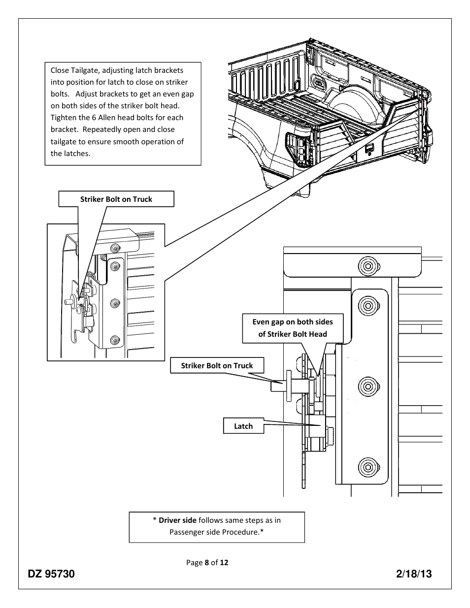 Dee Zee DZ95730 User Manual | Page 8 / 12