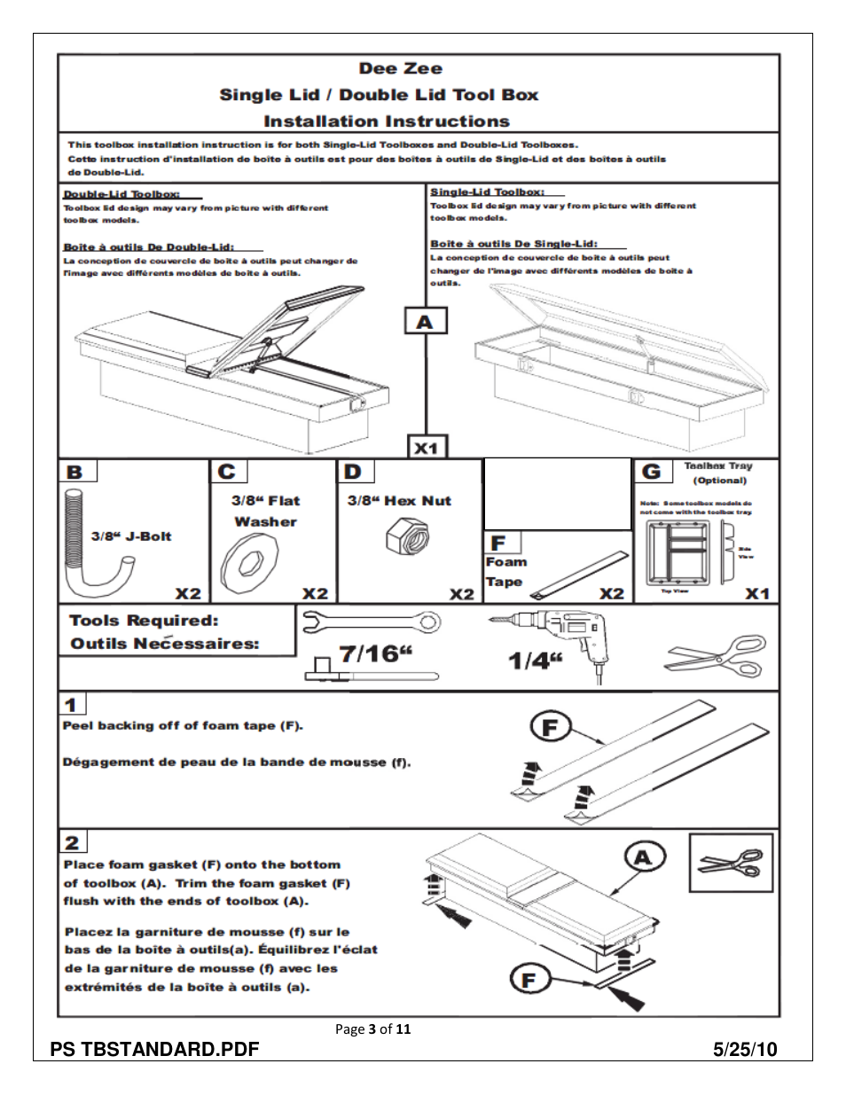 Dee Zee AR8170B User Manual | Page 3 / 13