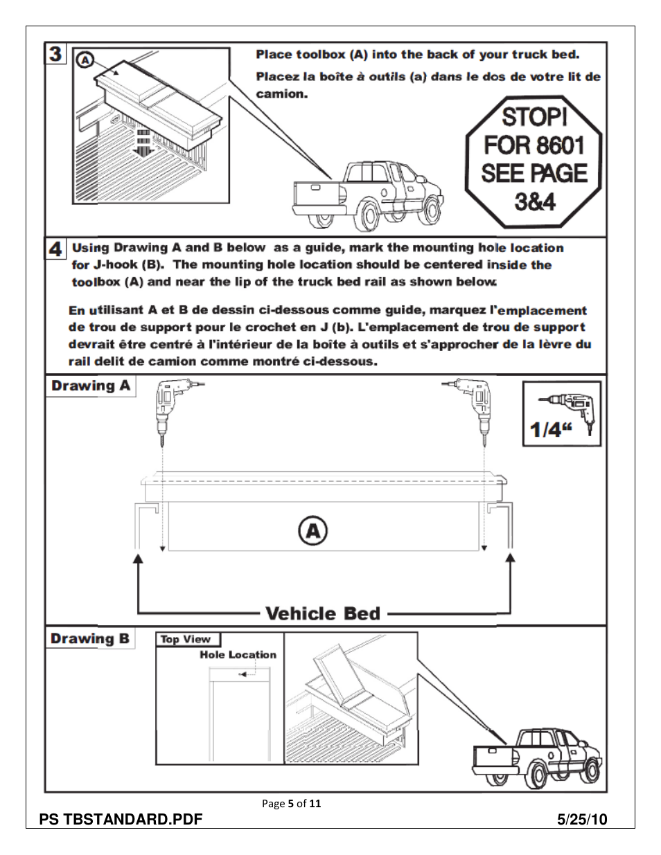 Dee Zee AR8170B User Manual | Page 5 / 13