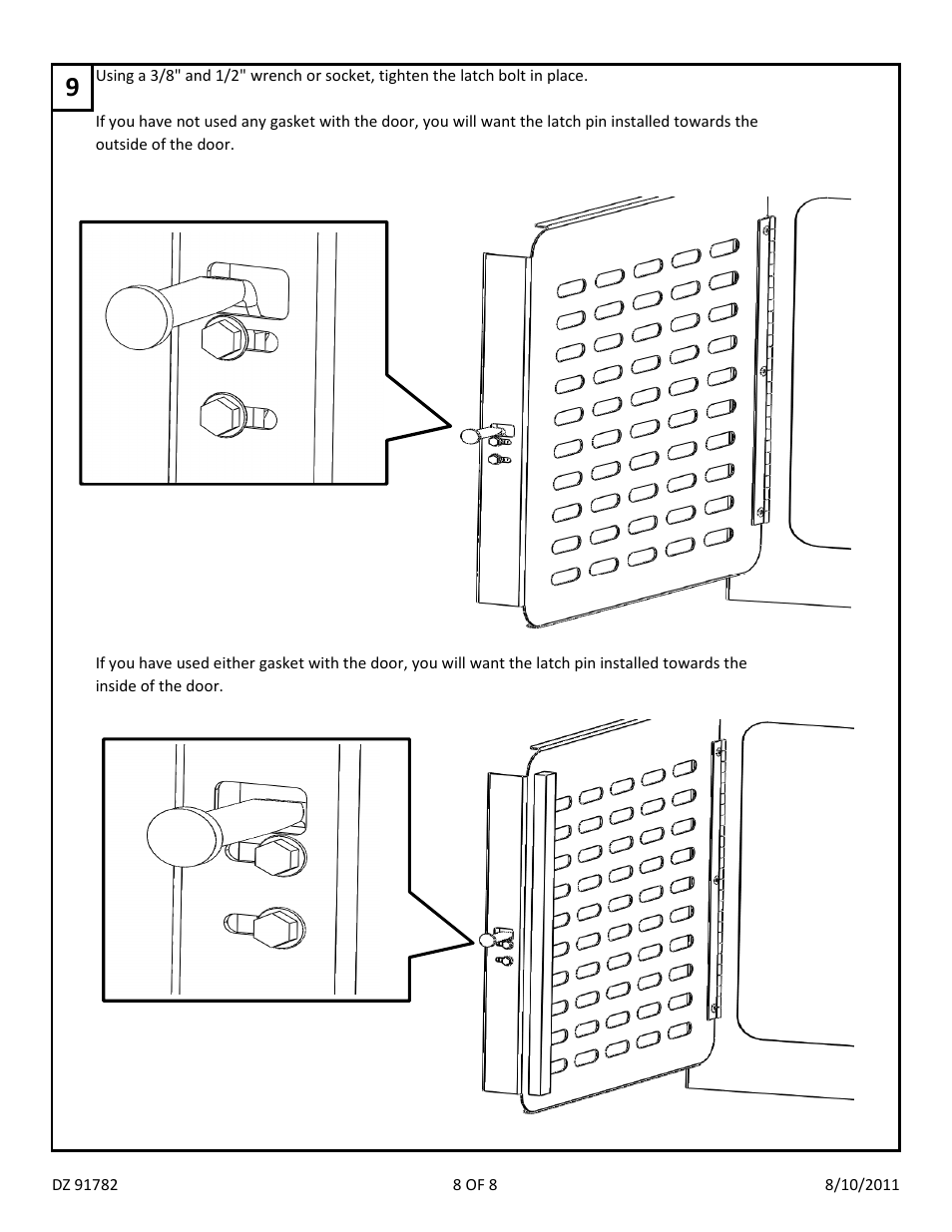 Dee Zee DZ91782 User Manual | Page 9 / 9