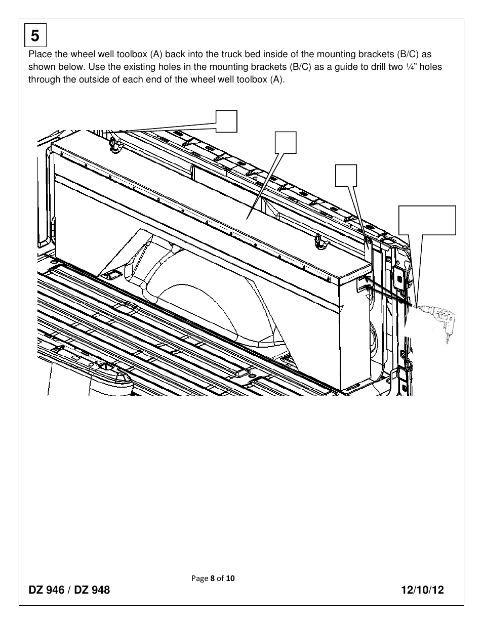 Cb a | Dee Zee DZ948 User Manual | Page 8 / 10