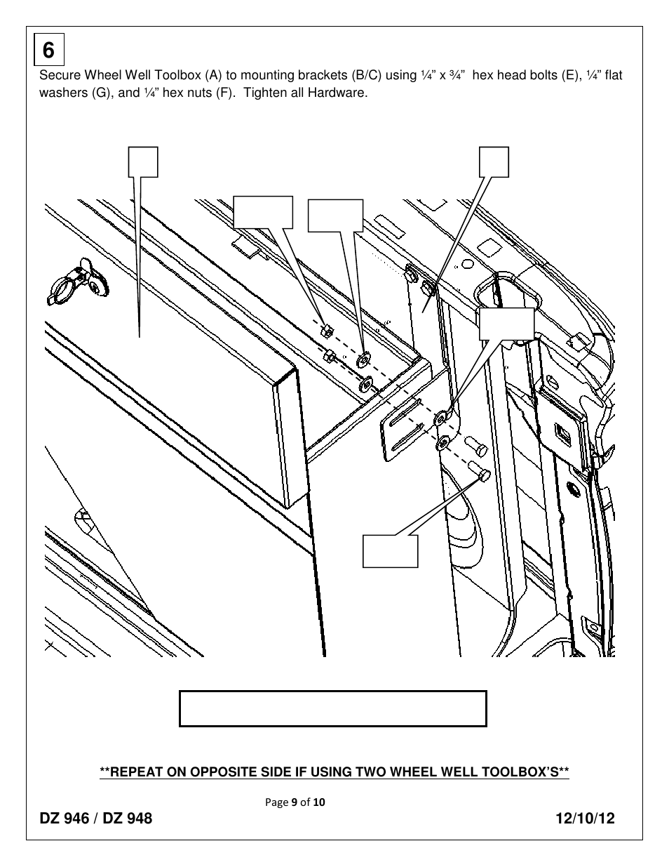 Dee Zee DZ948 User Manual | Page 9 / 10