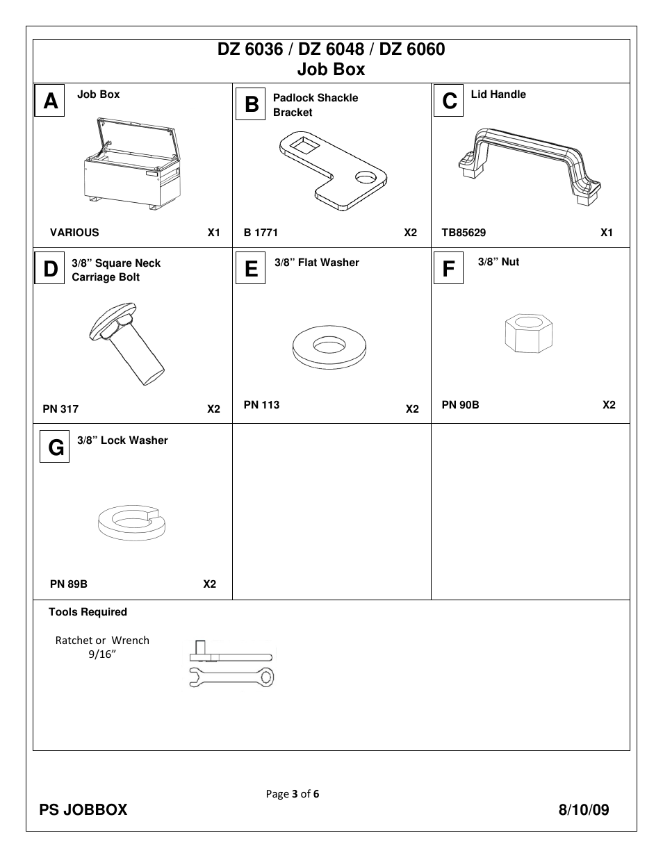 Dee Zee DZ6060 User Manual | Page 3 / 6