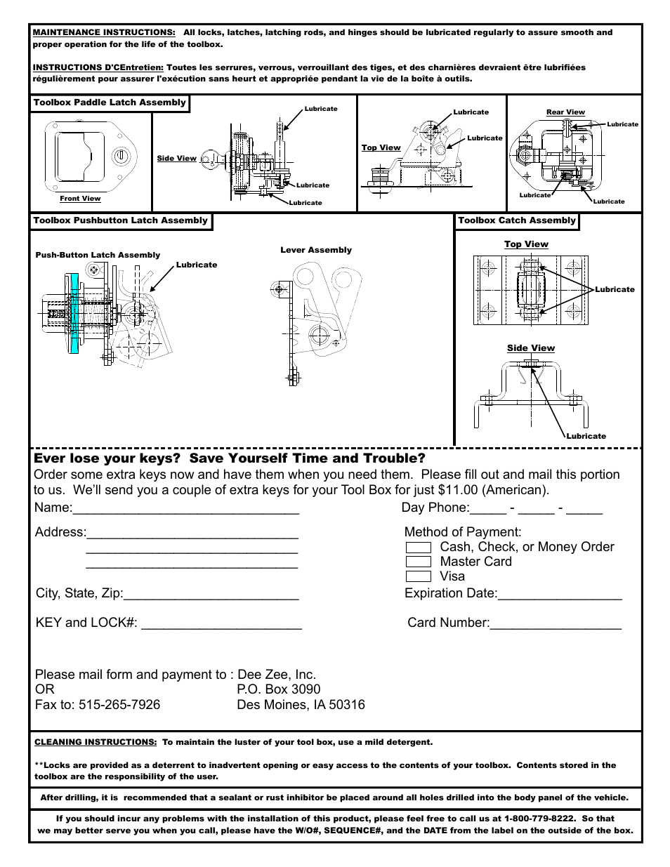 Dee Zee AR207B User Manual | Page 5 / 6