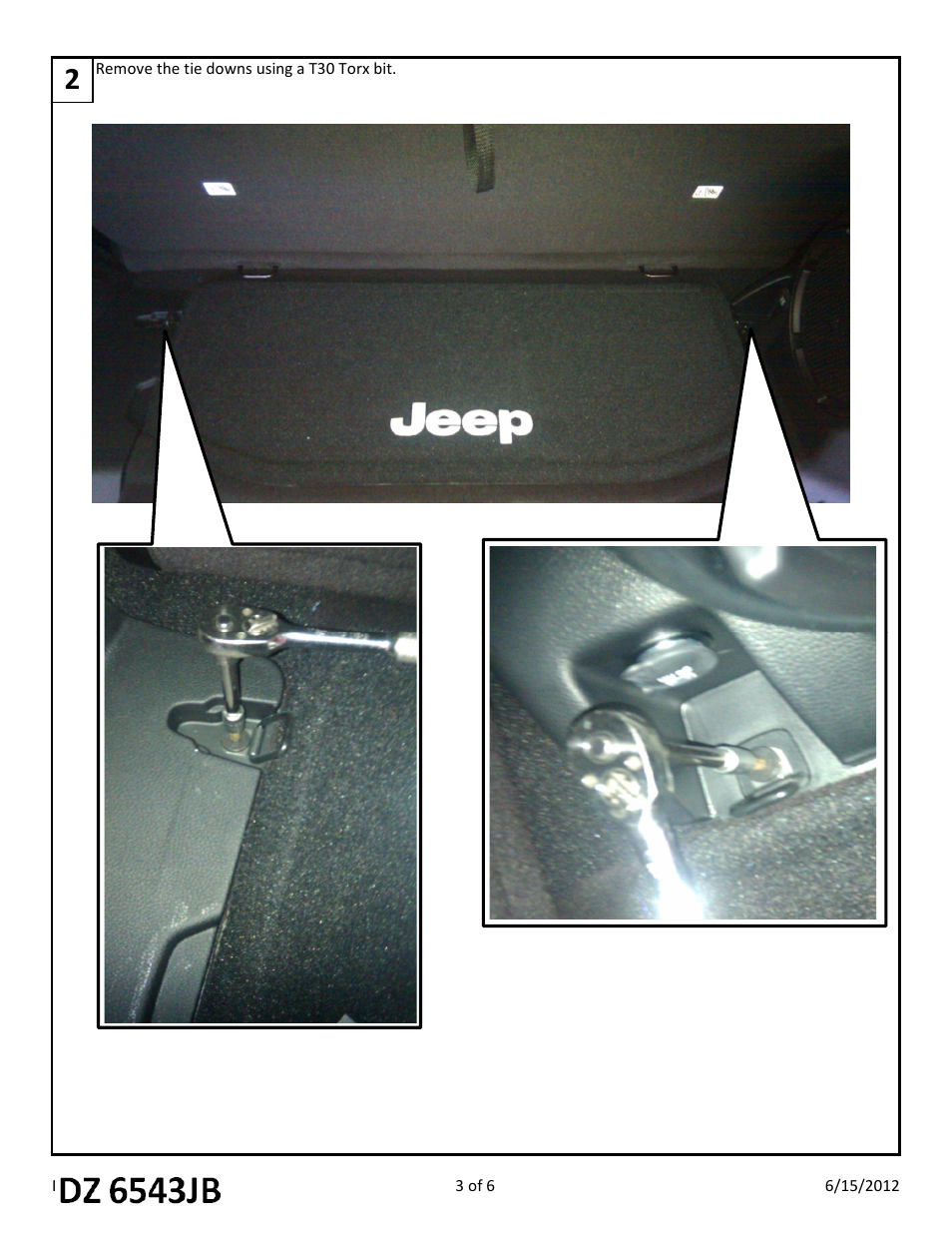 Dee Zee DZ6534JWB User Manual | Page 4 / 7