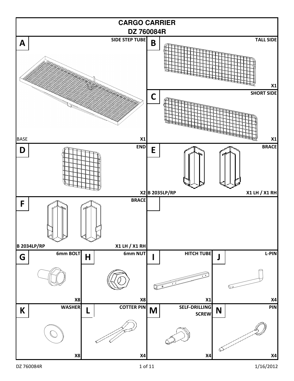 Dee Zee DZ760091 User Manual | 11 pages