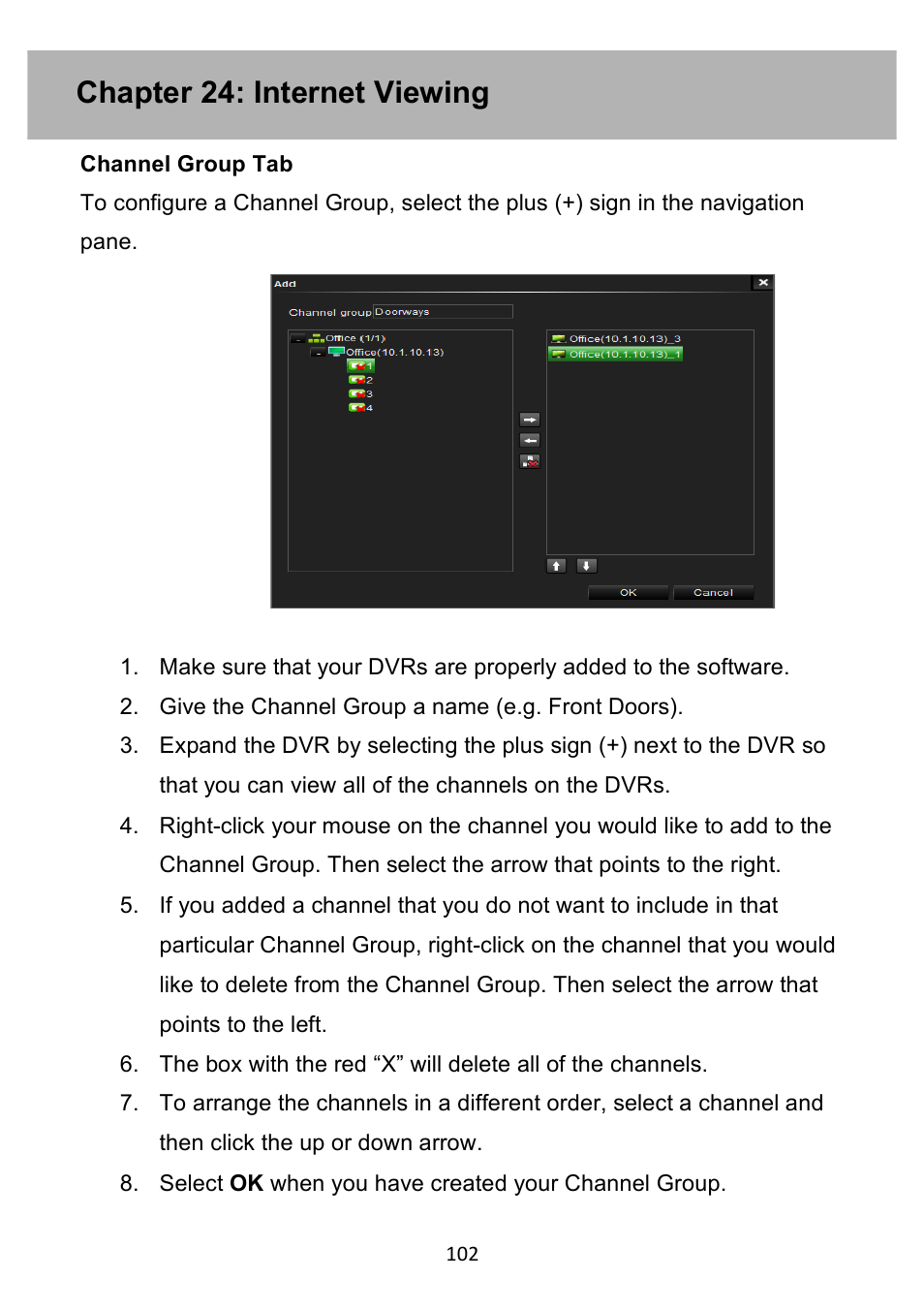 Chapter 24: internet viewing | Night Owl PE-DVR4 user manual User Manual | Page 102 / 124