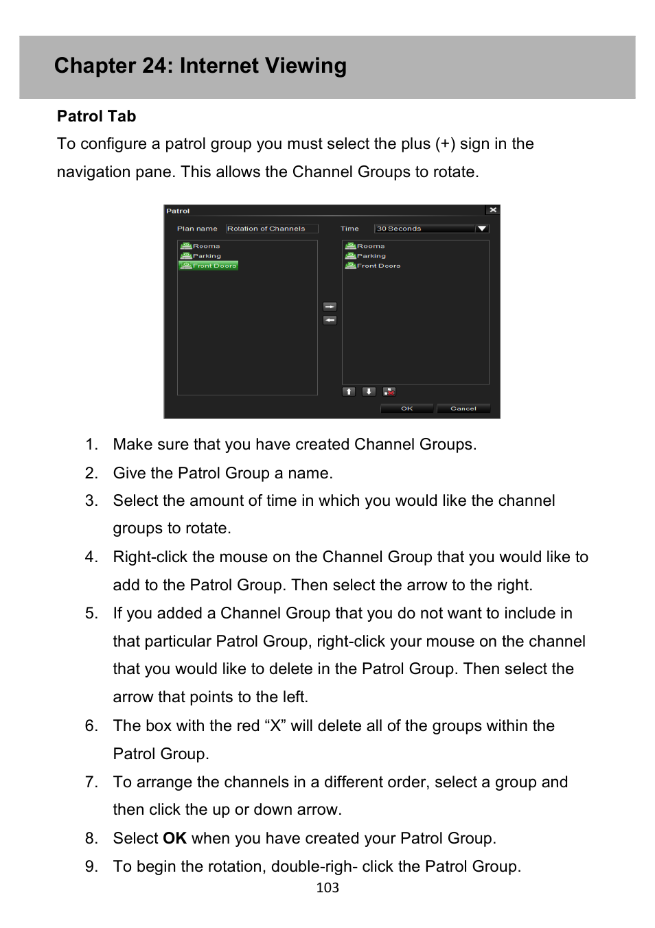 Chapter 24: internet viewing | Night Owl PE-DVR4 user manual User Manual | Page 103 / 124