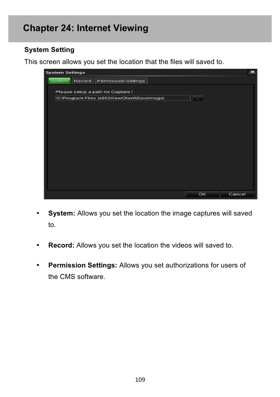 Chapter 24: internet viewing | Night Owl PE-DVR4 user manual User Manual | Page 109 / 124