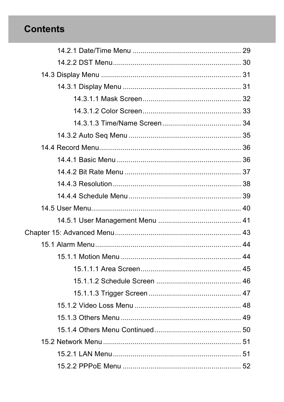 Night Owl PE-DVR4 user manual User Manual | Page 3 / 124