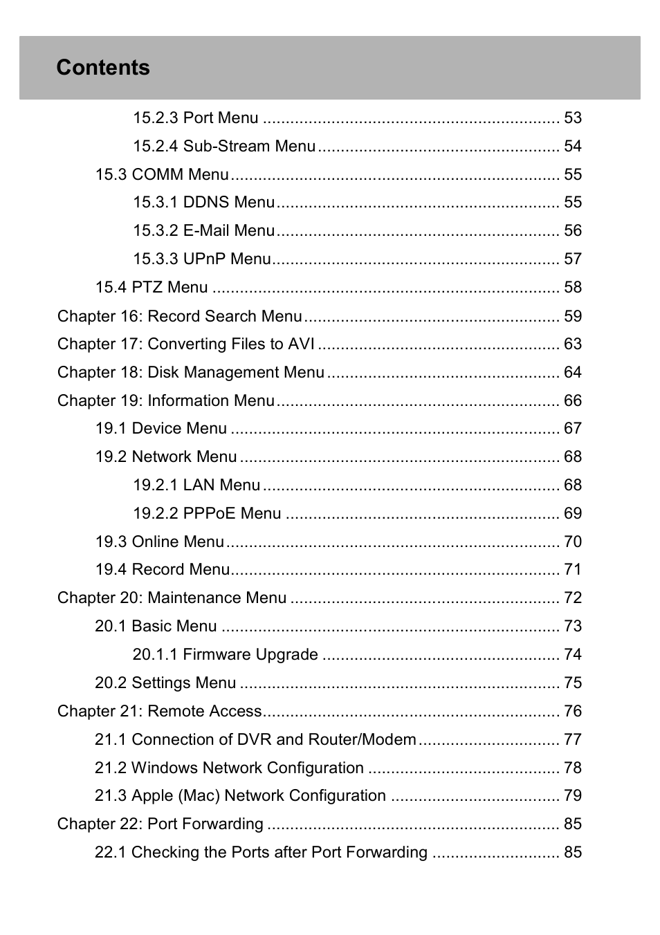 Night Owl PE-DVR4 user manual User Manual | Page 4 / 124