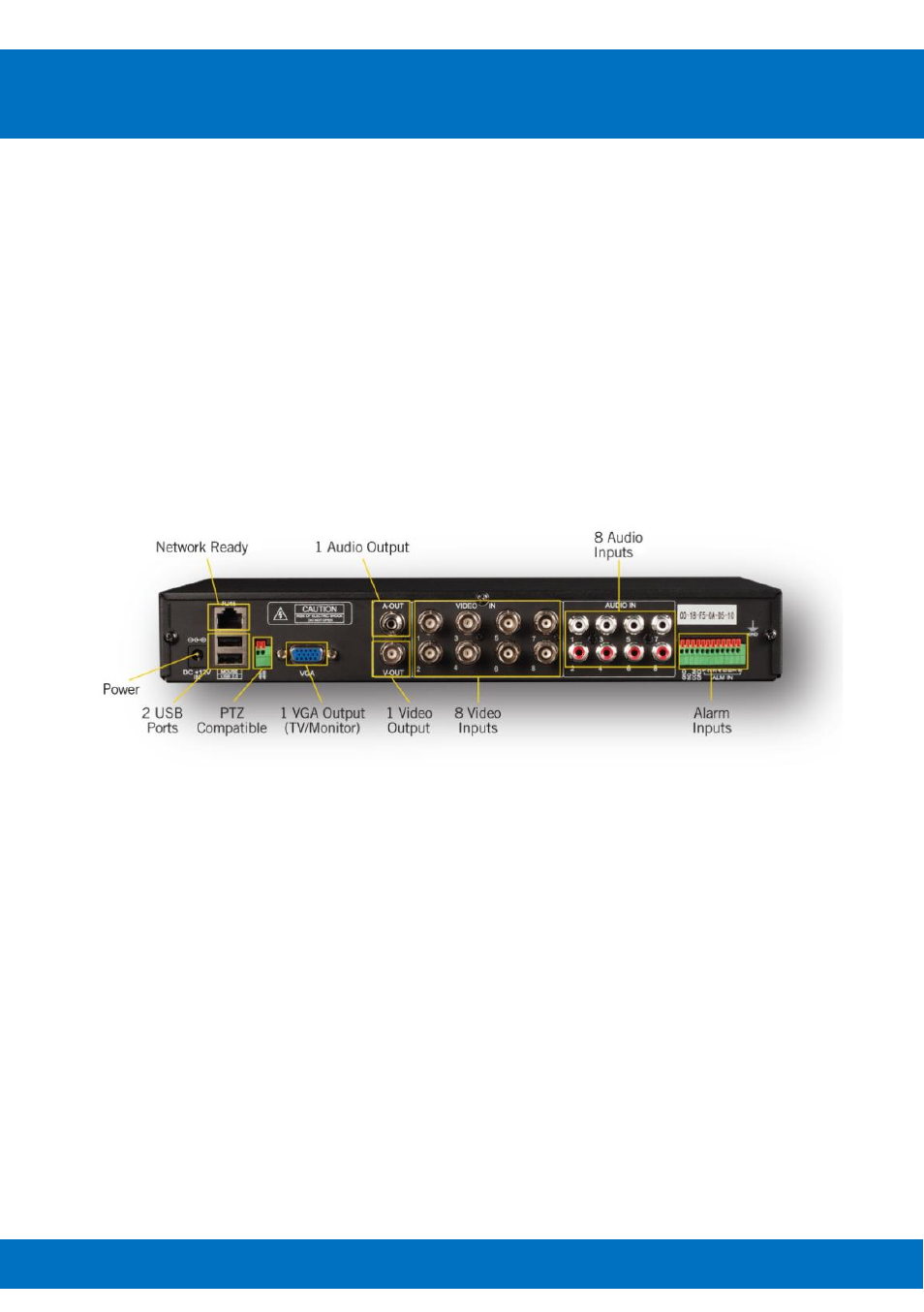 Chapter 6: dvr components | Night Owl BJP-45 User Manual | Page 14 / 125