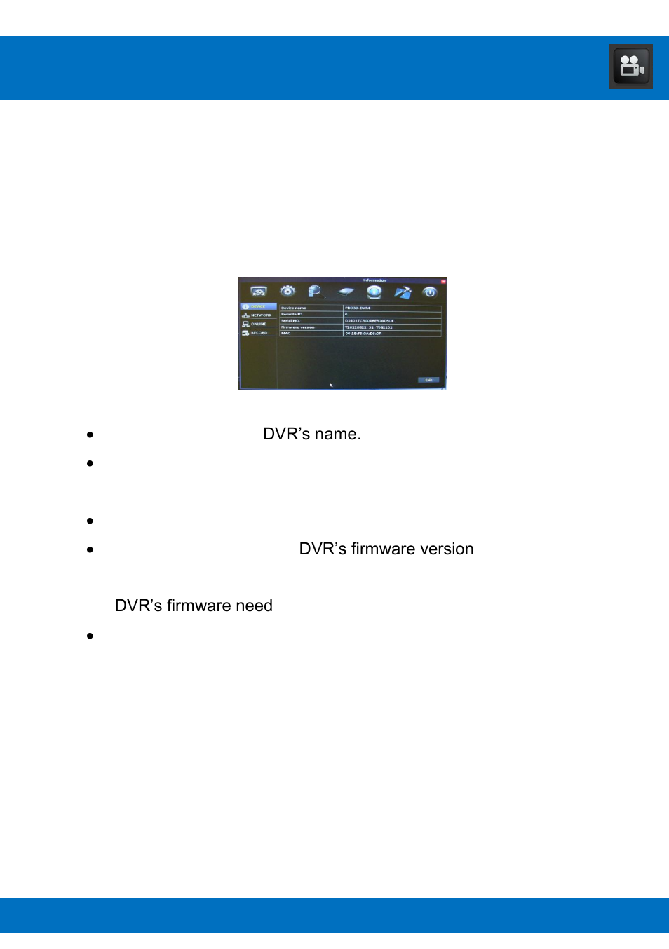 Chapter 18: information menu | Night Owl BJP-45 User Manual | Page 67 / 125