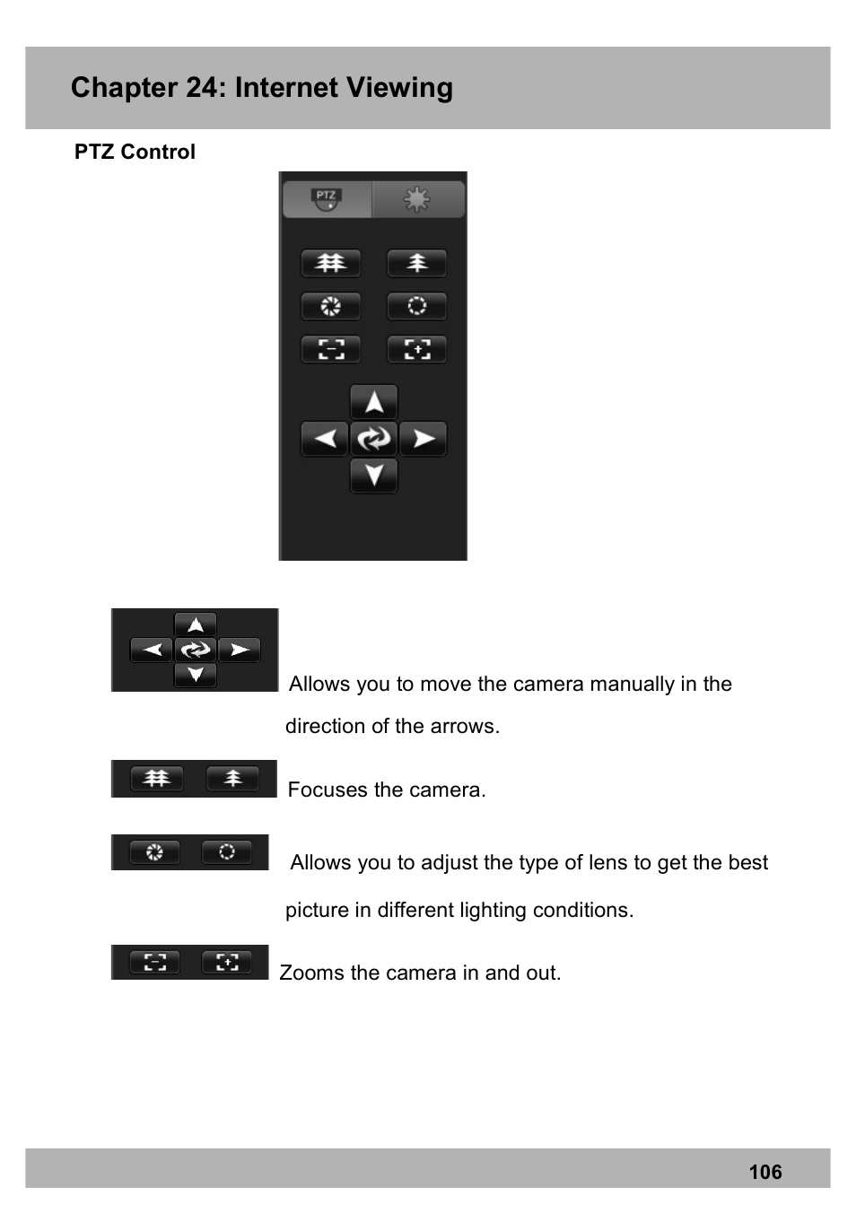 Chapter 24: internet viewing | Night Owl PE-DVR8 user manual User Manual | Page 106 / 124