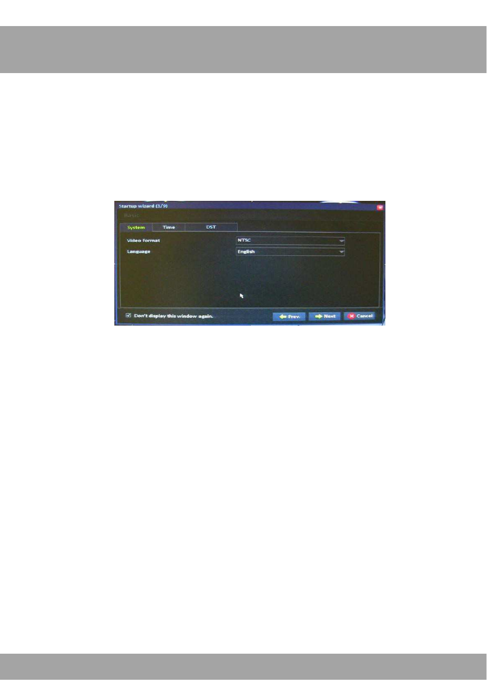 Step 3: basic settings | Night Owl PE-DVR16-1TB startup User Manual | Page 4 / 15