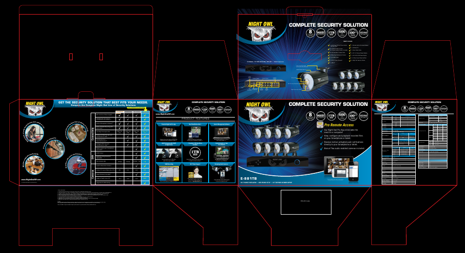 Night Owl E-841TB user manual User Manual | 1 page