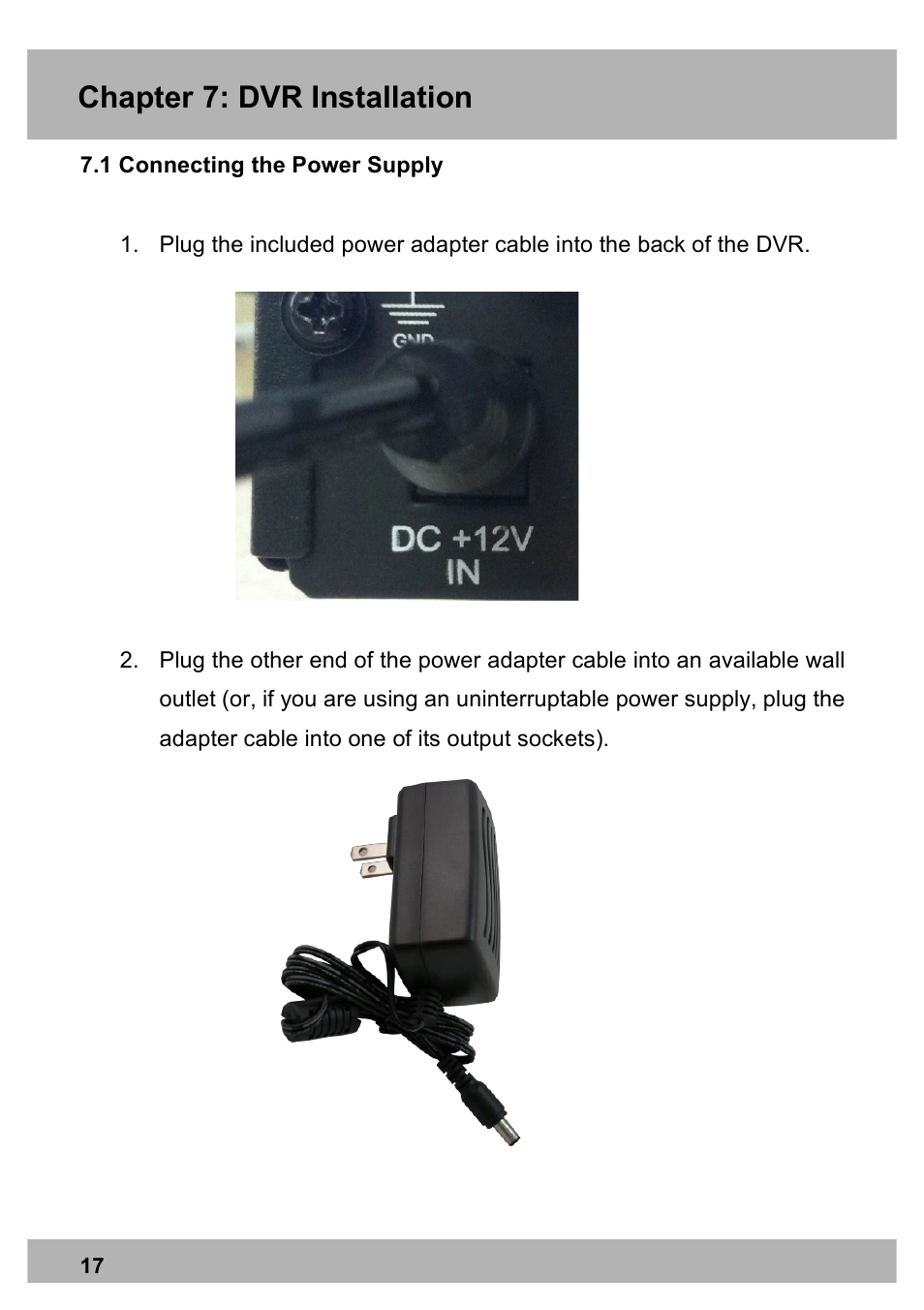 Chapter 6: dvr components, Chapter 7: dvr installation | Night Owl PRO-1681TB-2DMA user manual User Manual | Page 17 / 127