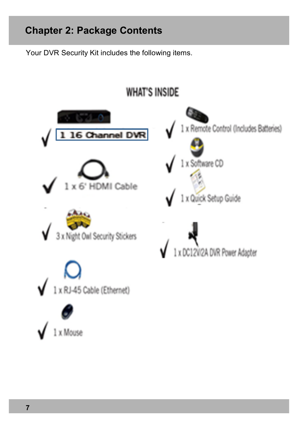 Night Owl PRO-1681TB-2DMA user manual User Manual | Page 7 / 127