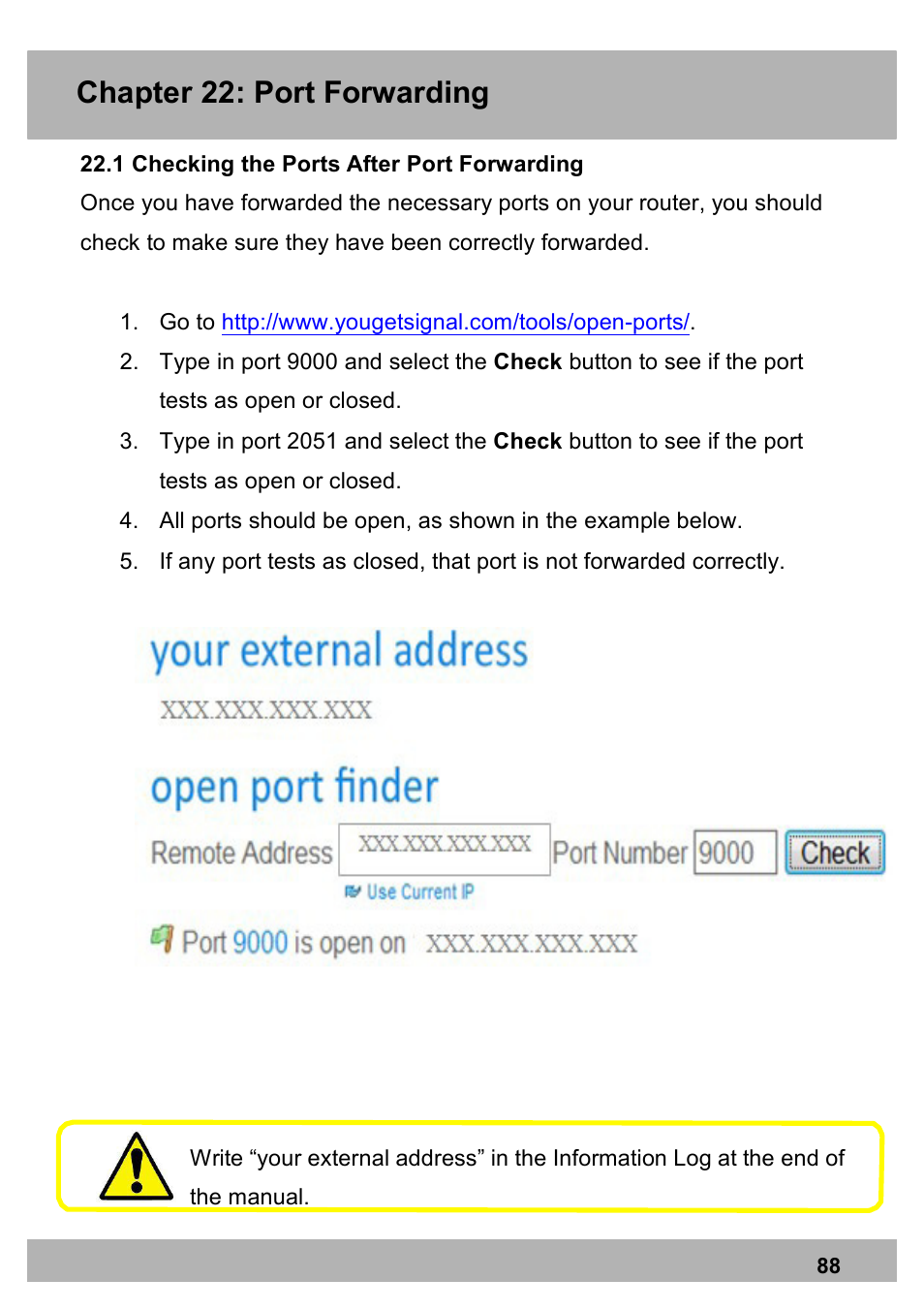 Chapter 22: port forwarding | Night Owl PRO-1681TB-2DMA user manual User Manual | Page 88 / 127