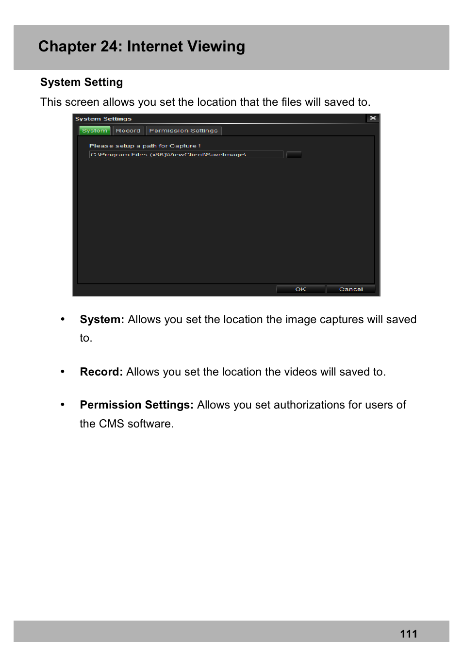Chapter 24: internet viewing | Night Owl PE-DVR16-1TB user manual User Manual | Page 111 / 126