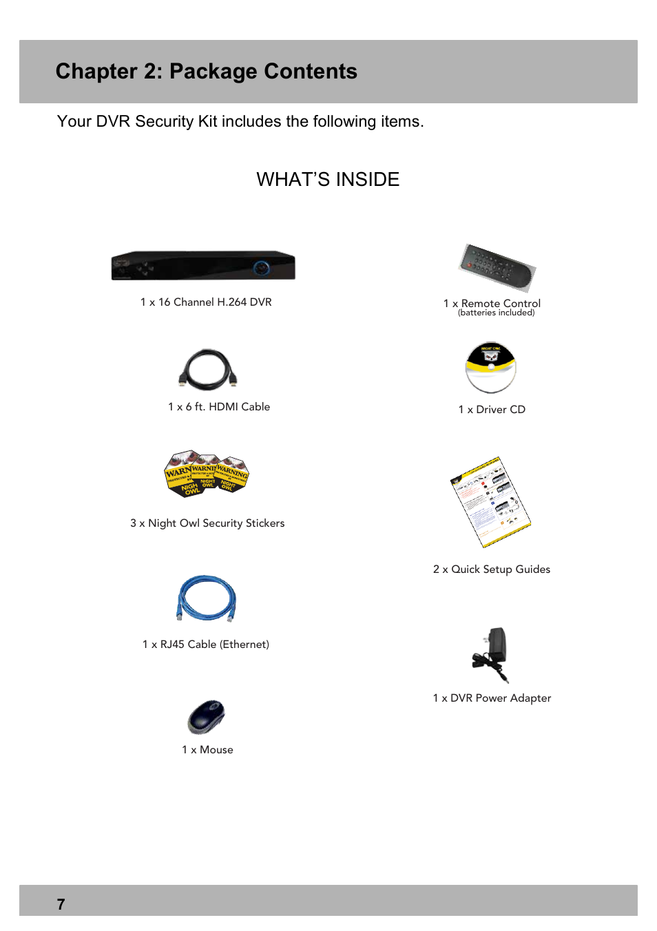 Night Owl PE-DVR16-1TB user manual User Manual | Page 7 / 126