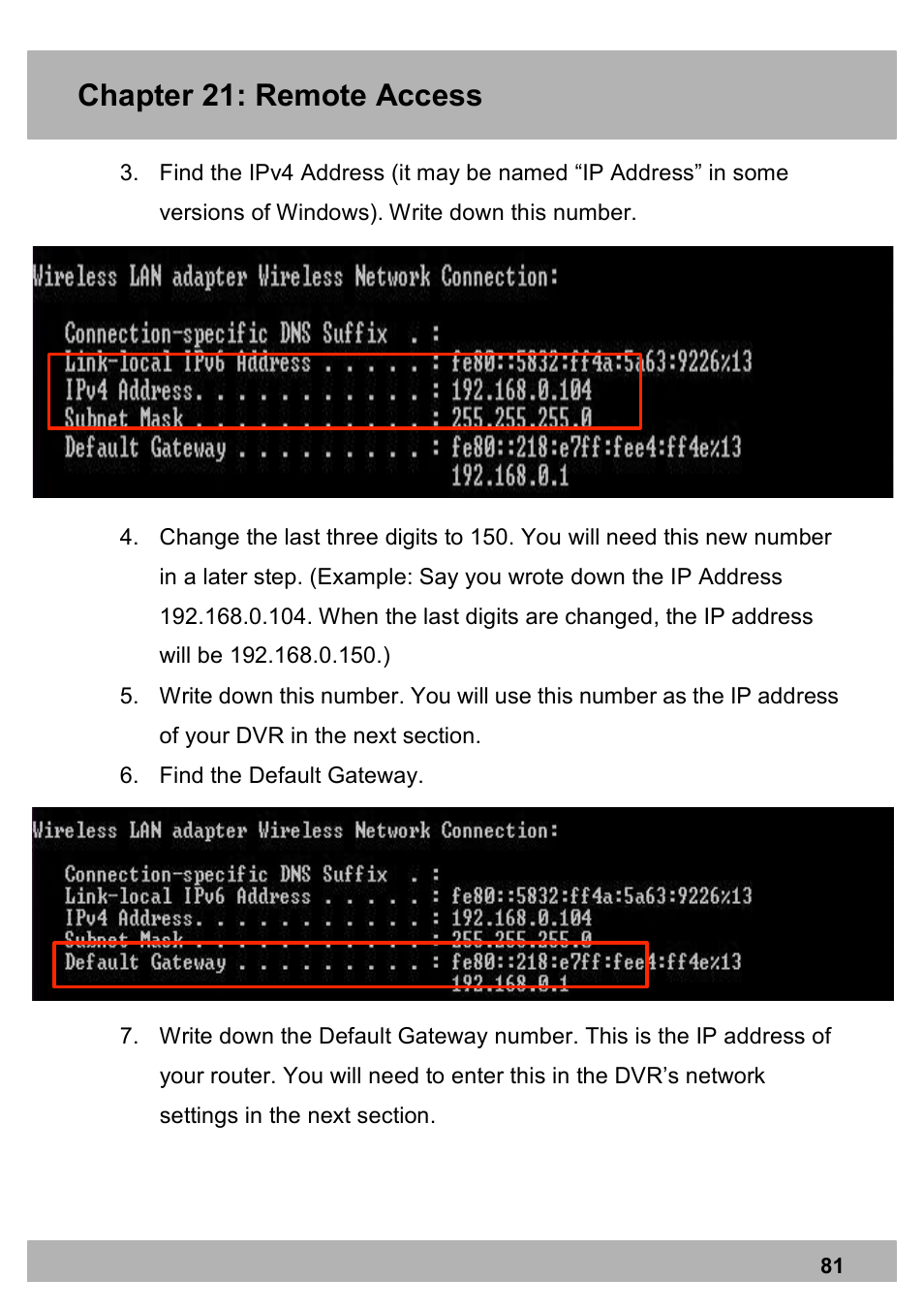 Chapter 21: remote access | Night Owl PE-DVR16-1TB user manual User Manual | Page 81 / 126