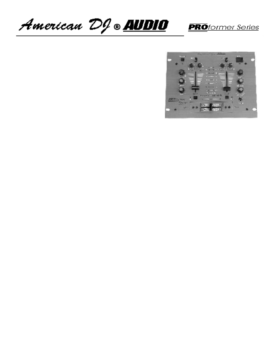 American DJ XDM-221 User Manual | 5 pages