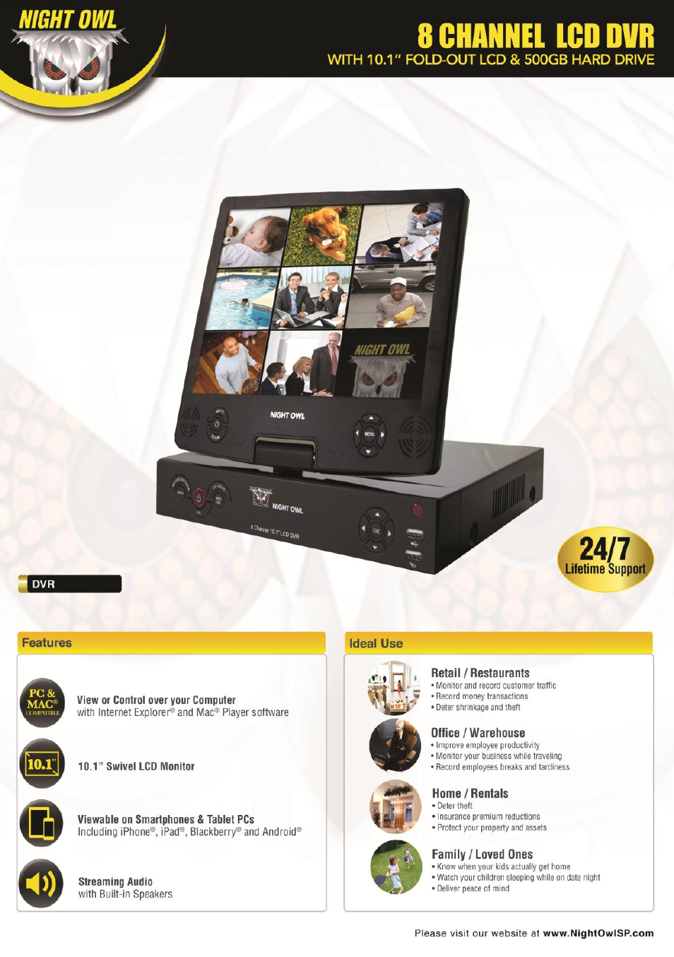 Night Owl NODVR108-500GB User Manual | 109 pages
