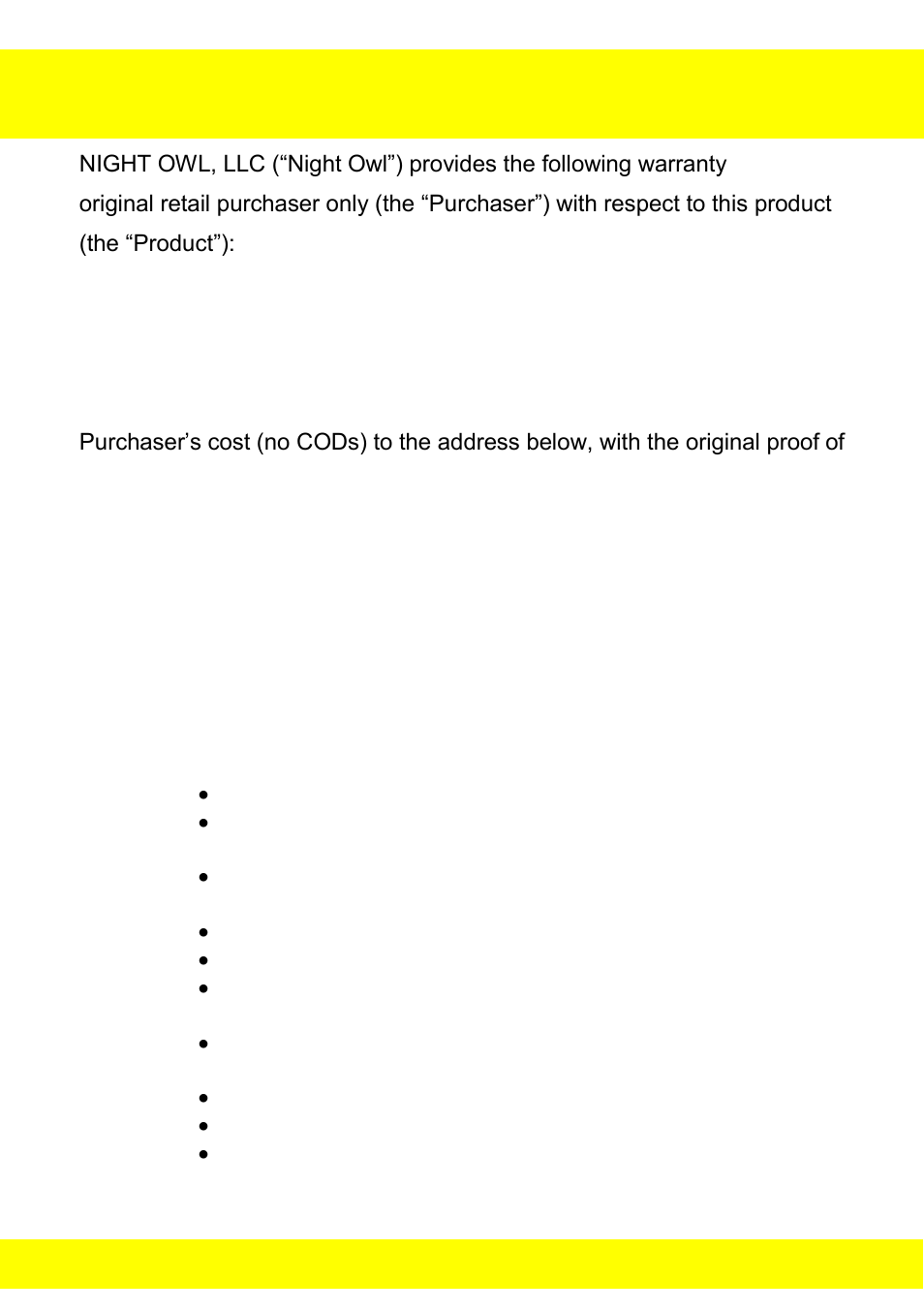 Chapter 26 warranty | Night Owl NODVR108-500GB User Manual | Page 106 / 109