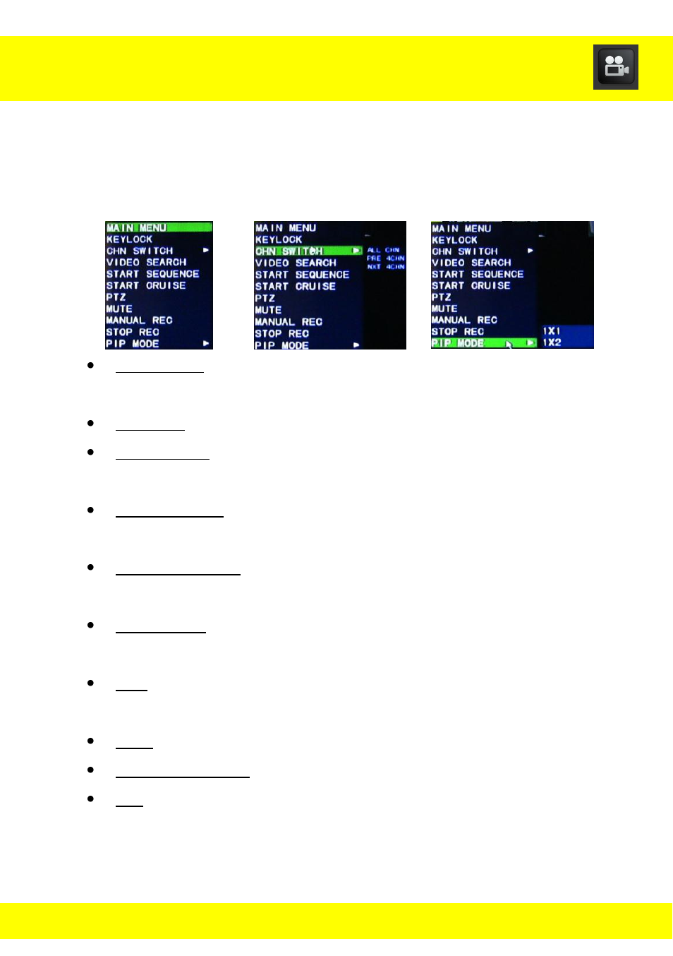 Chapter 10 quick function menu | Night Owl NODVR108-500GB User Manual | Page 22 / 109