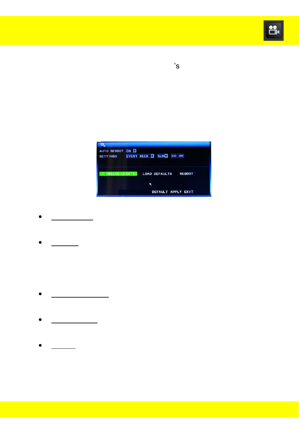 Chapter 12 system menu | Night Owl NODVR108-500GB User Manual | Page 30 / 109