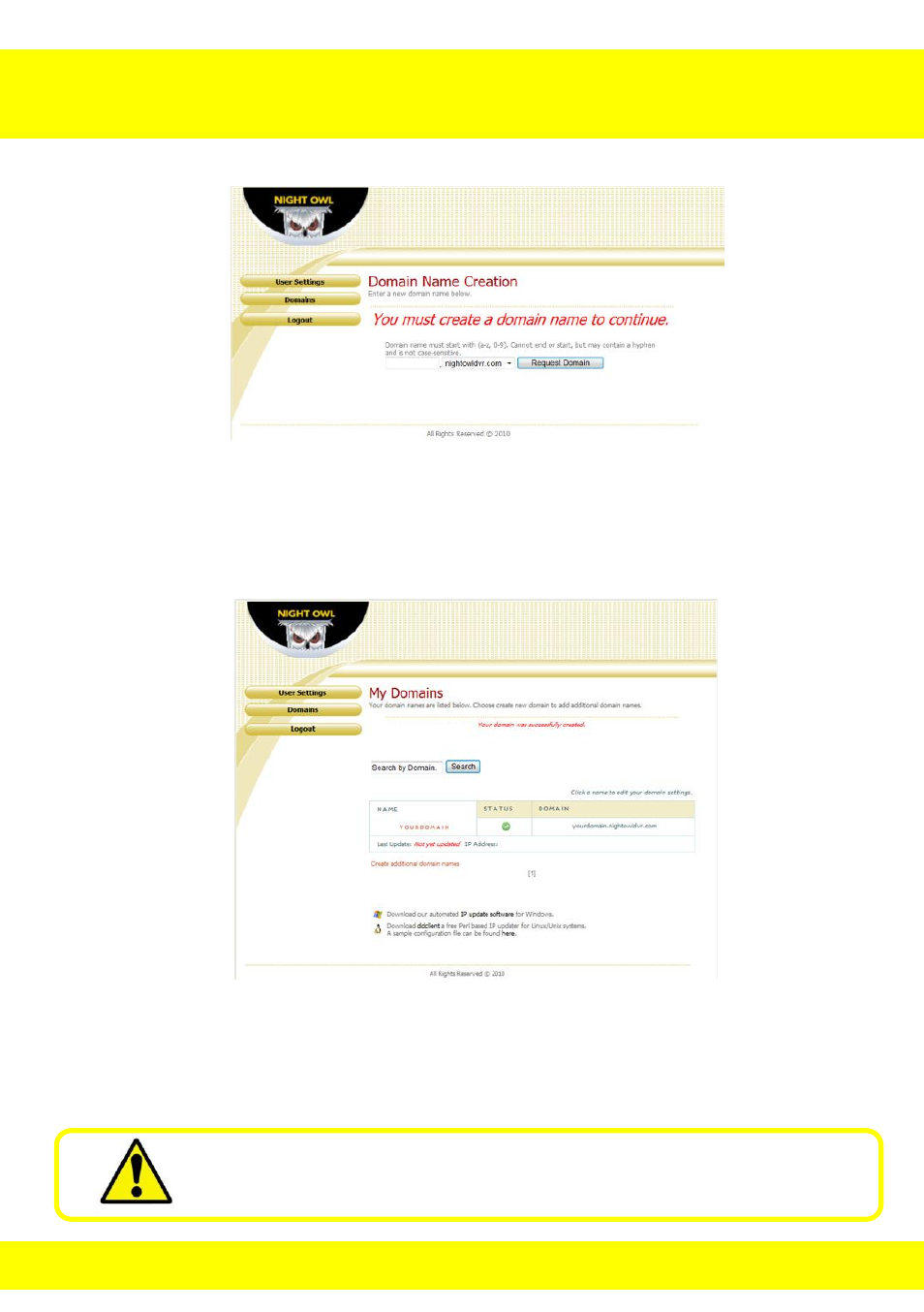 Chapter 20 ddns registration | Night Owl NODVR108-500GB User Manual | Page 67 / 109
