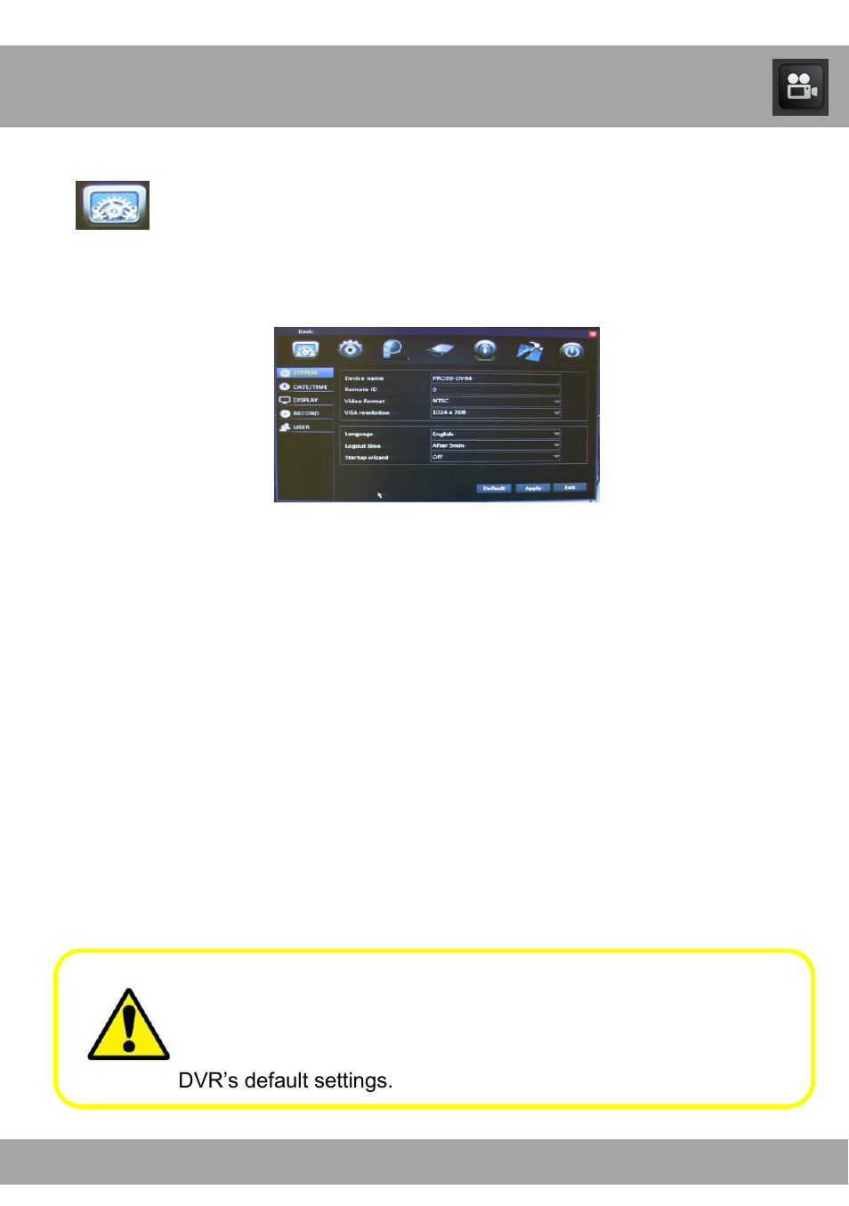 Chapter 14: basic menu | Night Owl ADV1-168500 user manual User Manual | Page 28 / 124