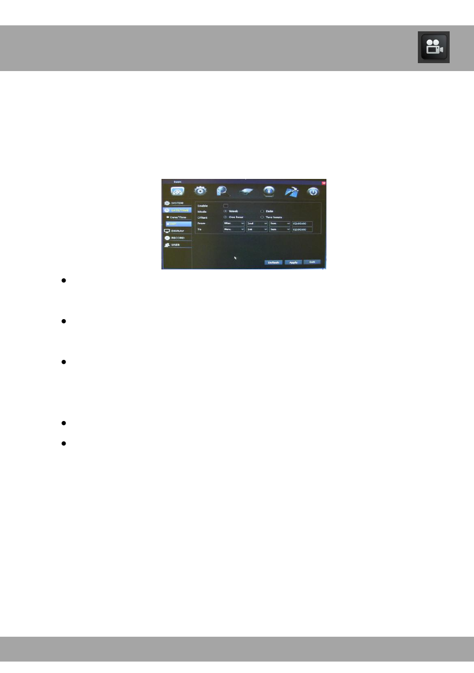 Chapter 14: basic menu | Night Owl ADV1-168500 user manual User Manual | Page 31 / 124