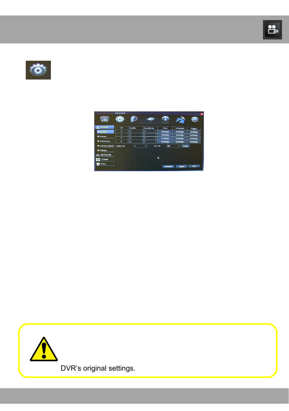 Chapter 15: advanced menu | Night Owl ADV1-168500 user manual User Manual | Page 44 / 124