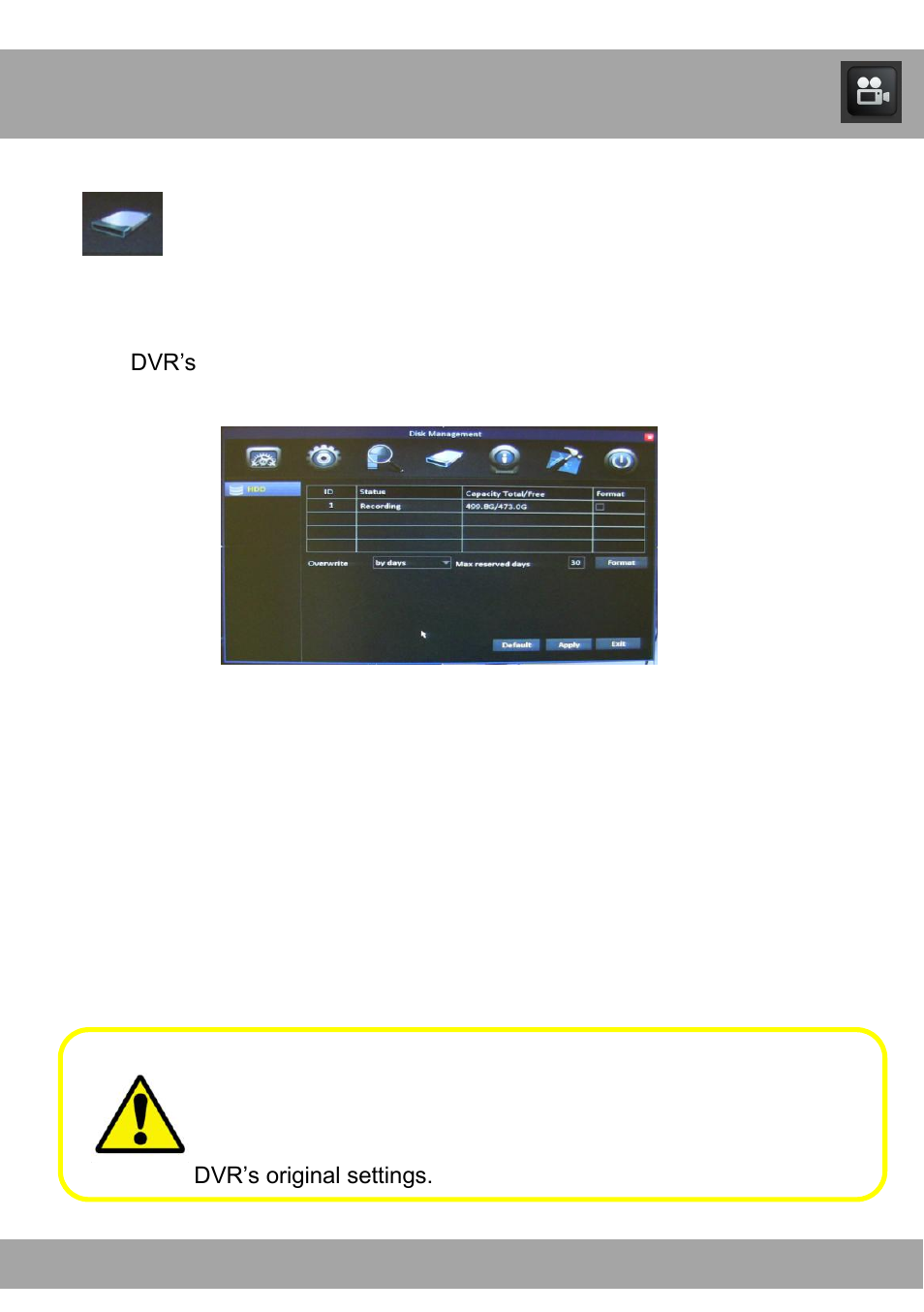 Chapter 17: disk management menu | Night Owl ADV1-168500 user manual User Manual | Page 64 / 124