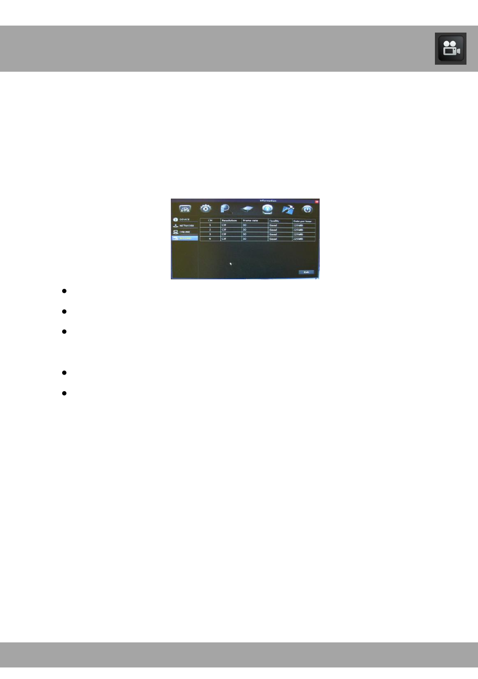 Chapter 18: information menu | Night Owl ADV1-168500 user manual User Manual | Page 71 / 124