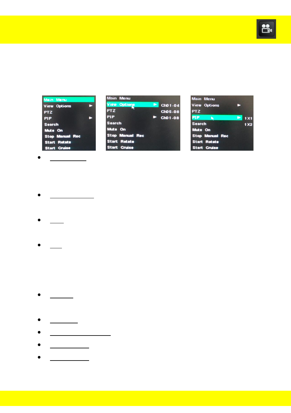 Chapter 10 quick function menu | Night Owl ADV1-84500 User Manual | Page 23 / 126