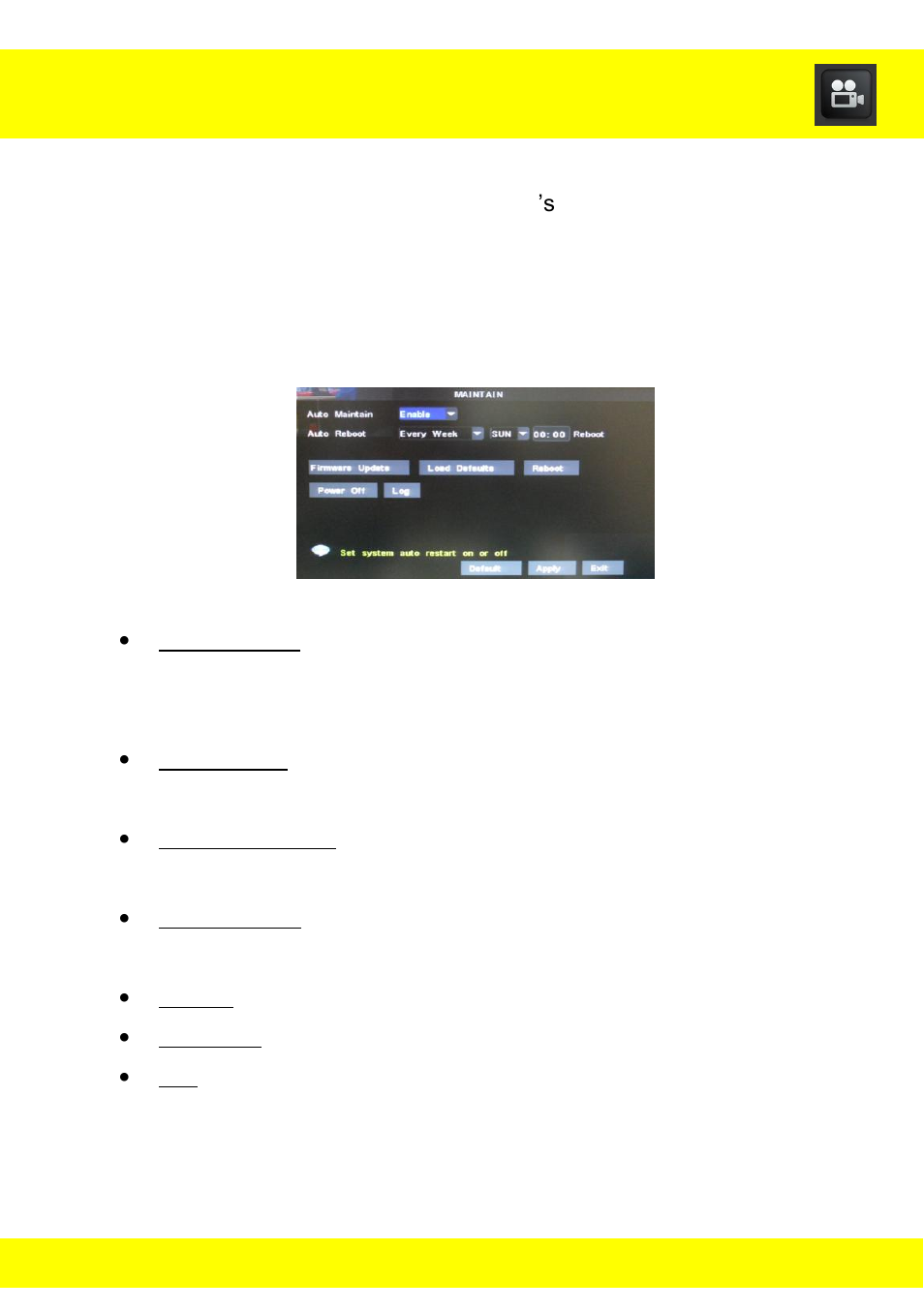 Chapter 12 system menu | Night Owl ADV1-84500 User Manual | Page 34 / 126