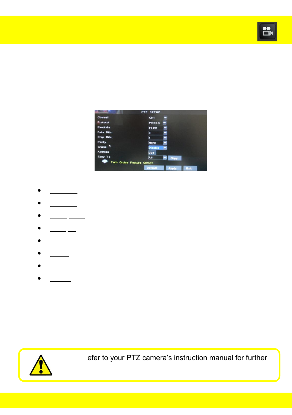 Chapter 16 camera menu | Night Owl ADV1-84500 User Manual | Page 55 / 126