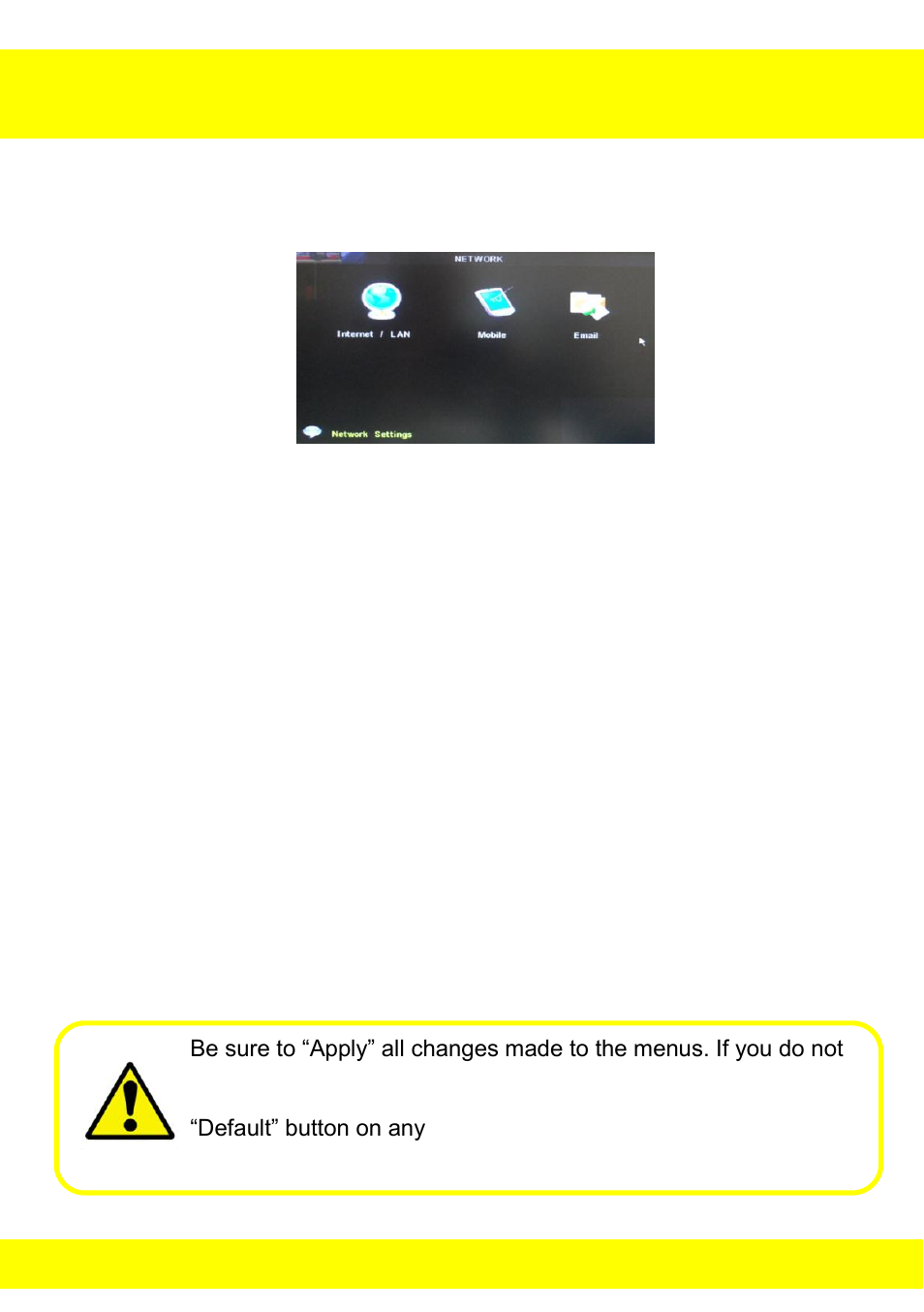 Chapter 17 network menu | Night Owl ADV1-84500 User Manual | Page 58 / 126