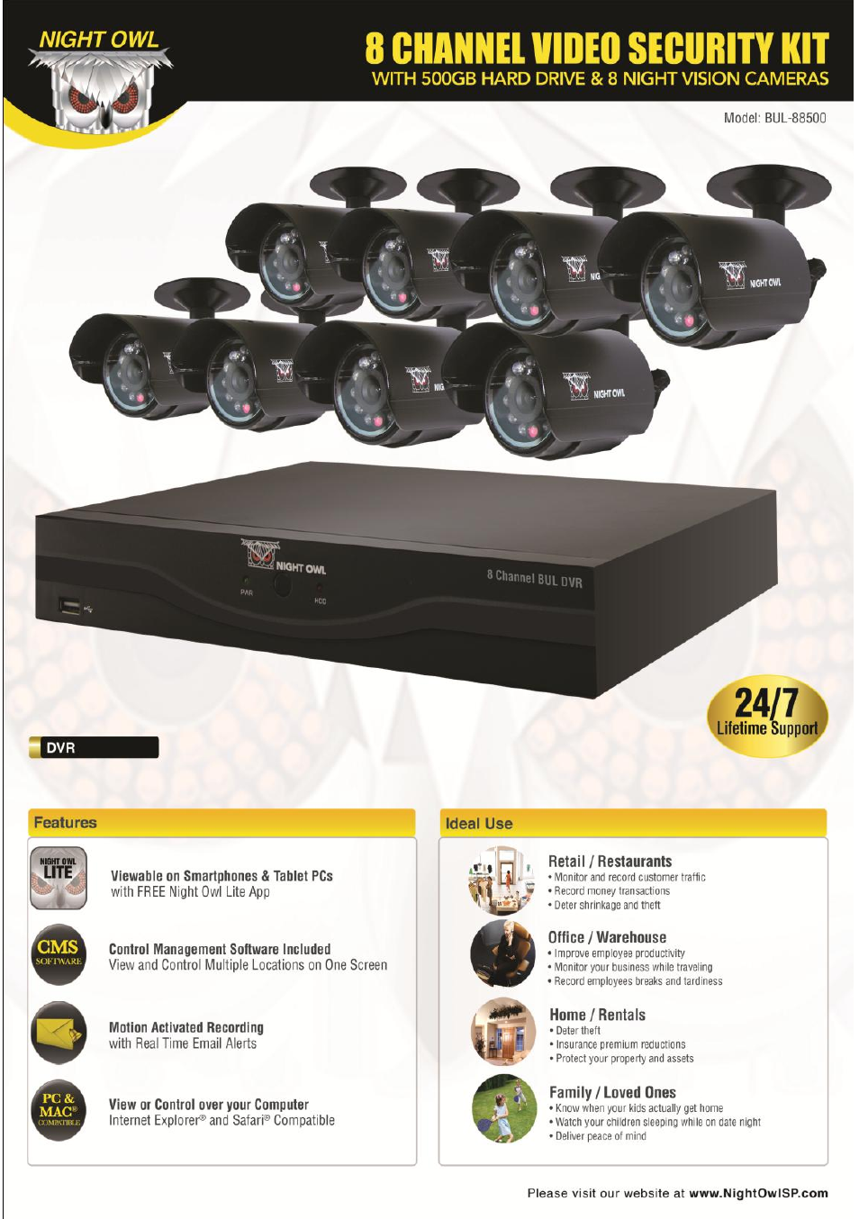 Night Owl BUL-84500 User Manual | 126 pages