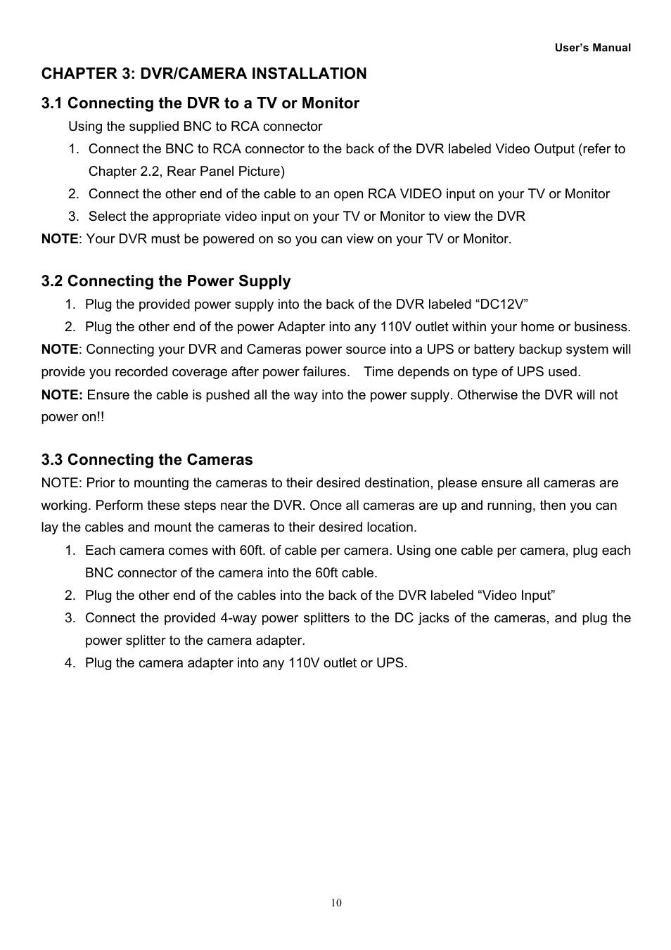 Night Owl O-885 User Manual | Page 12 / 52