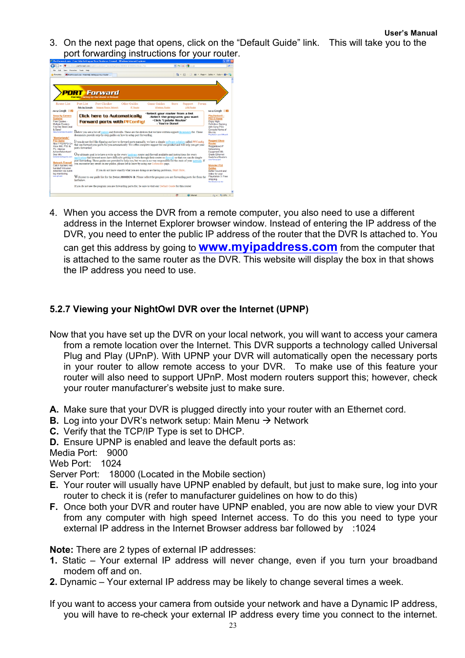 Night Owl O-885 User Manual | Page 25 / 52