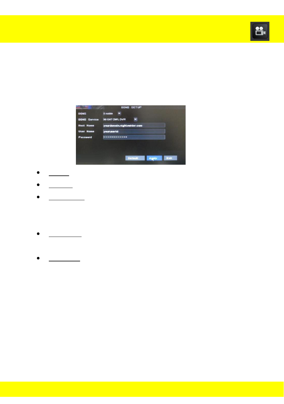 Chapter 20 ddns registration | Night Owl LTE-168500 User Manual | Page 74 / 124